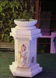 Makrana Marble Tulsi Stand